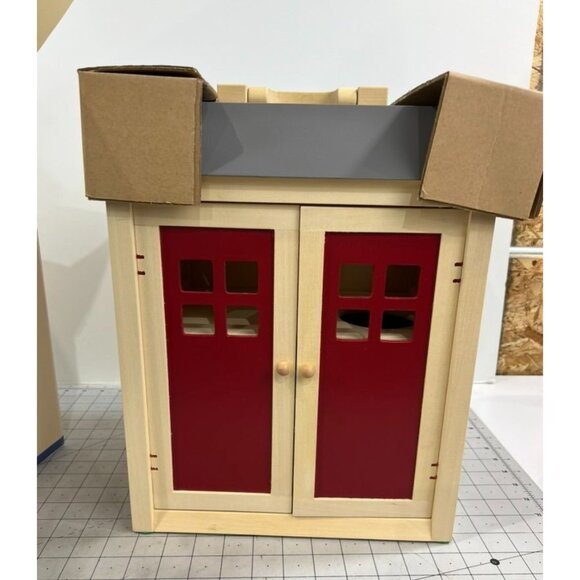 Pottery Barn Kids Augusta Firehouse Playset All Wood NIB New - Picture 6 of 10